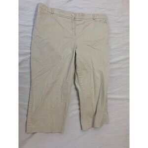 SAG HARBOR WOMENS STRETCH CAPRIS PANTS SIZE 18